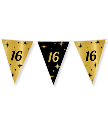 Classy Party Vlaggenlijn Goud/Zwart