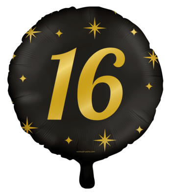 Folie Ballon. Goud/Zwart