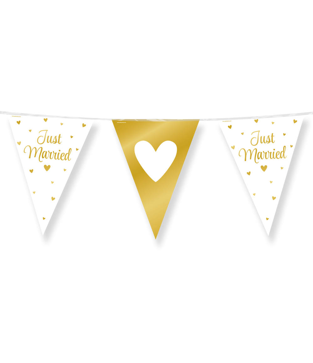 party_flags_foil_-_just_married